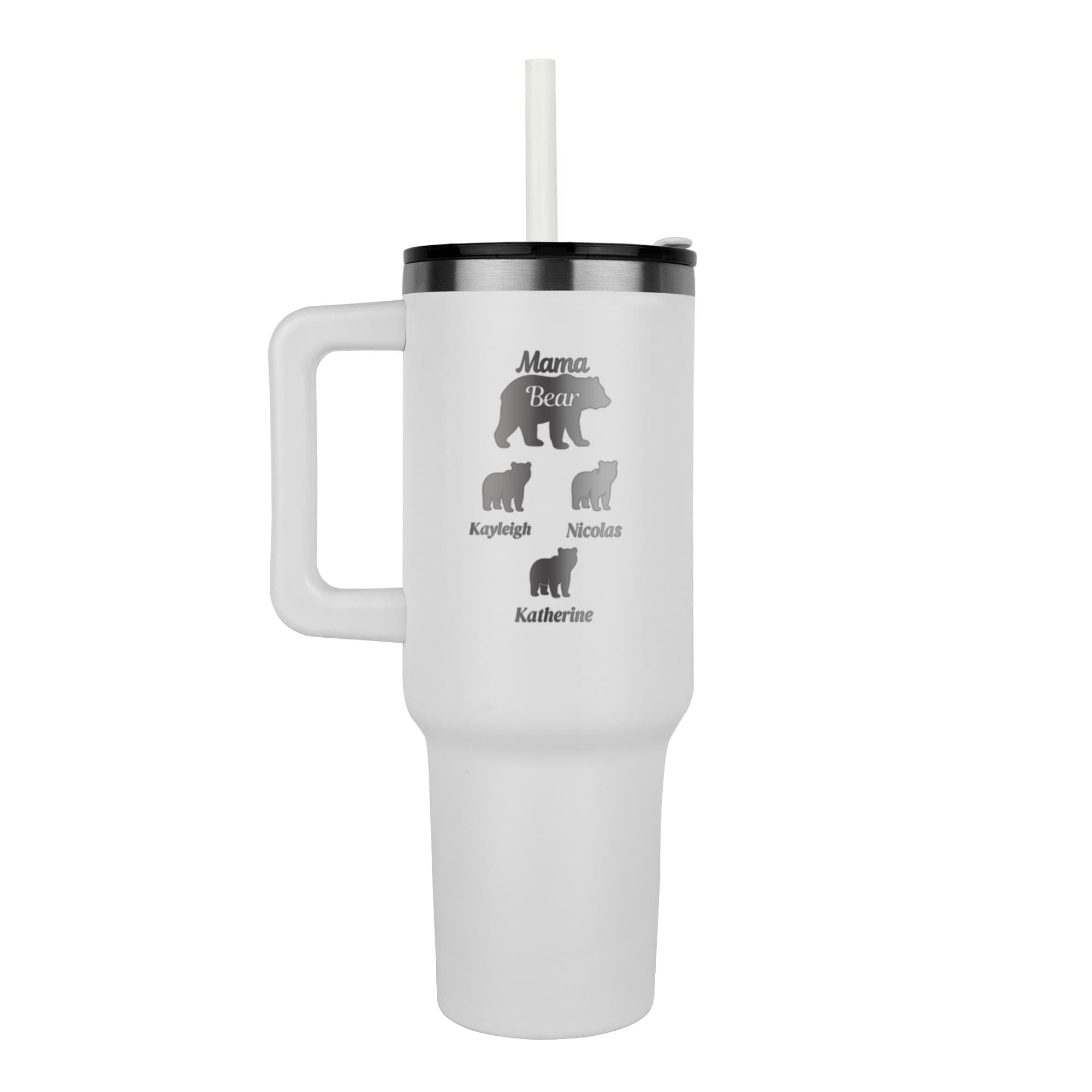 Mama Bear Pinnacle 40oz Tumbler - Laser engraved Mom/Mother's Day Gift