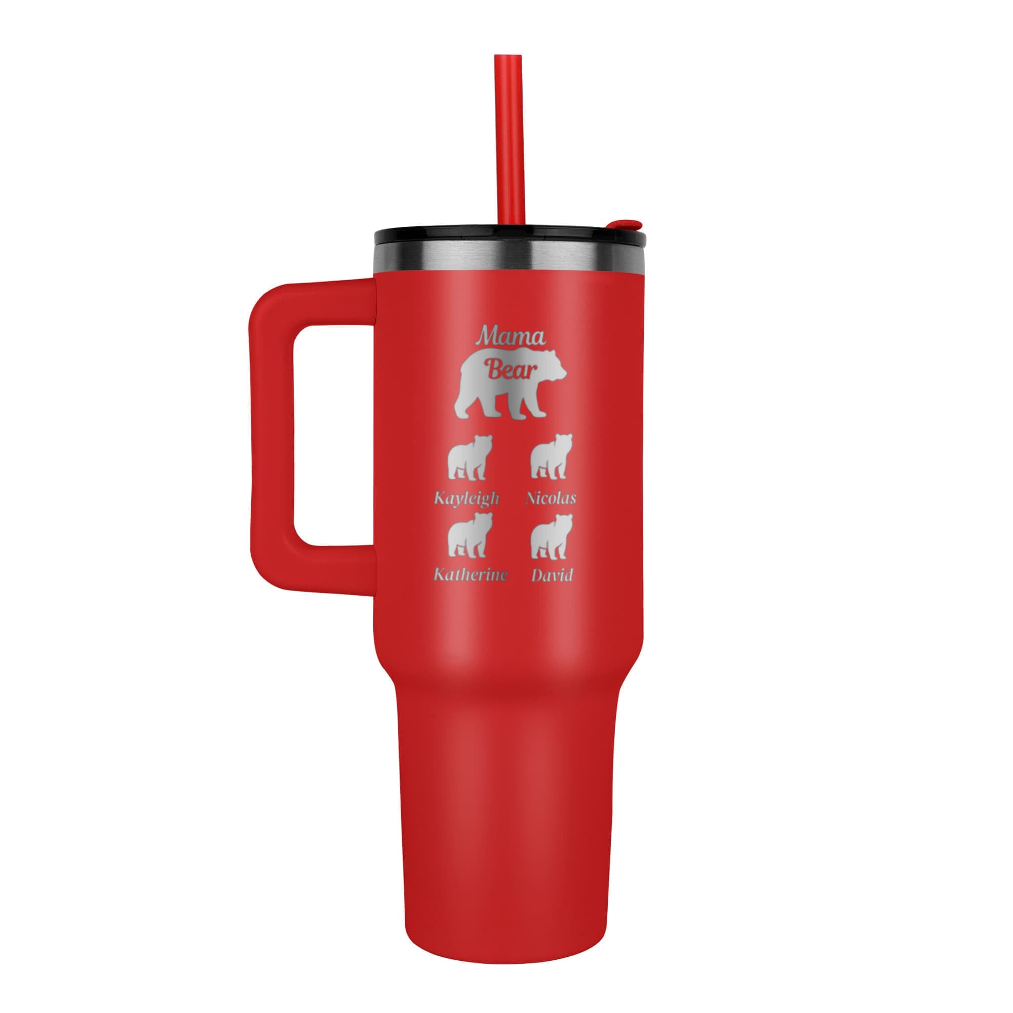 Mama Bear Pinnacle 40oz Tumbler - Laser engraved Mom/Mother's Day Gift