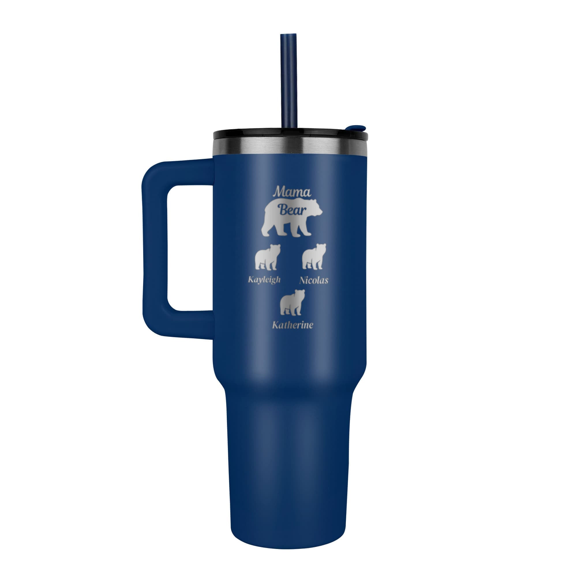 Mama Bear Pinnacle 40oz Tumbler - Laser engraved Mom/Mother's Day Gift