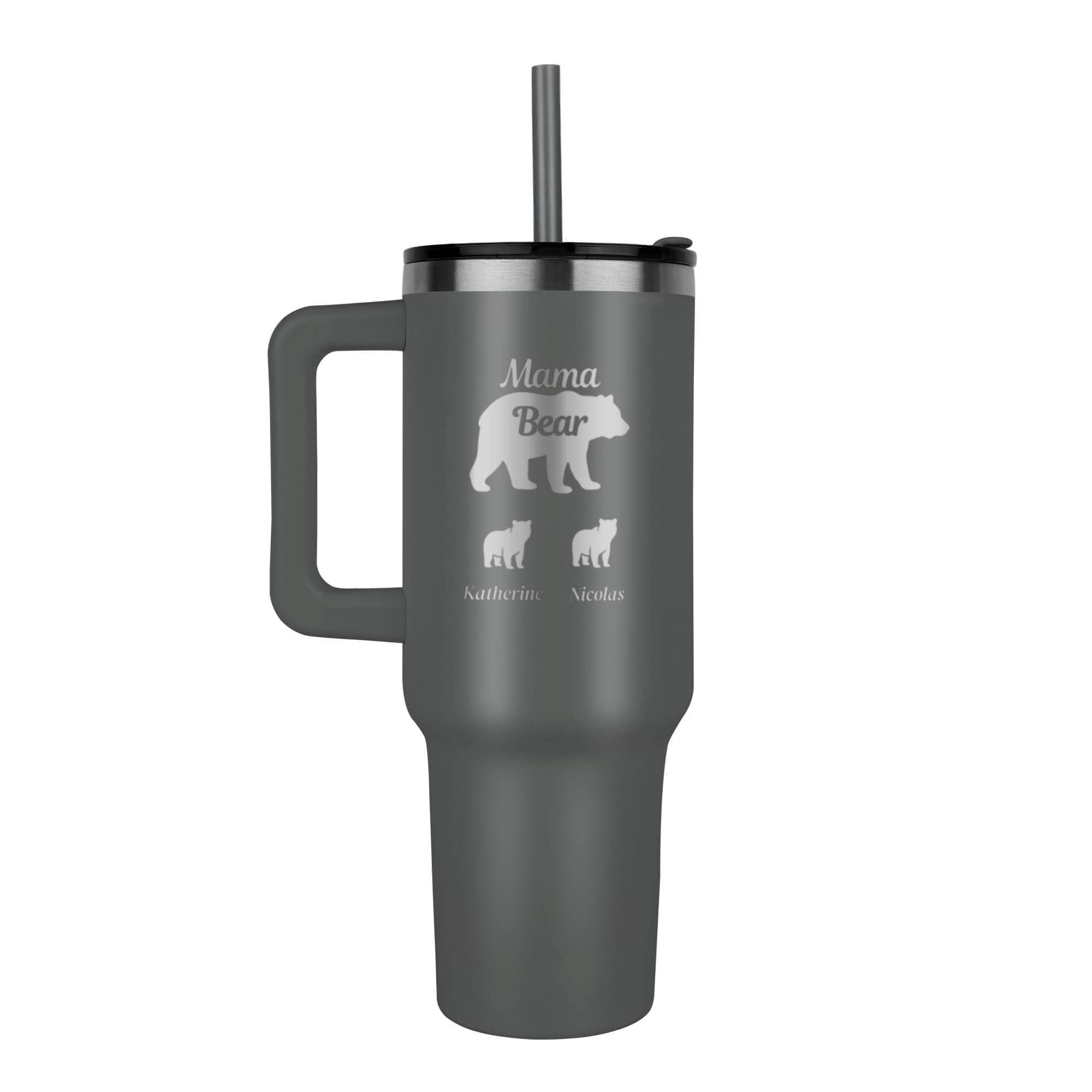 Mama Bear Pinnacle 40oz Tumbler - Laser engraved Mom/Mother's Day Gift