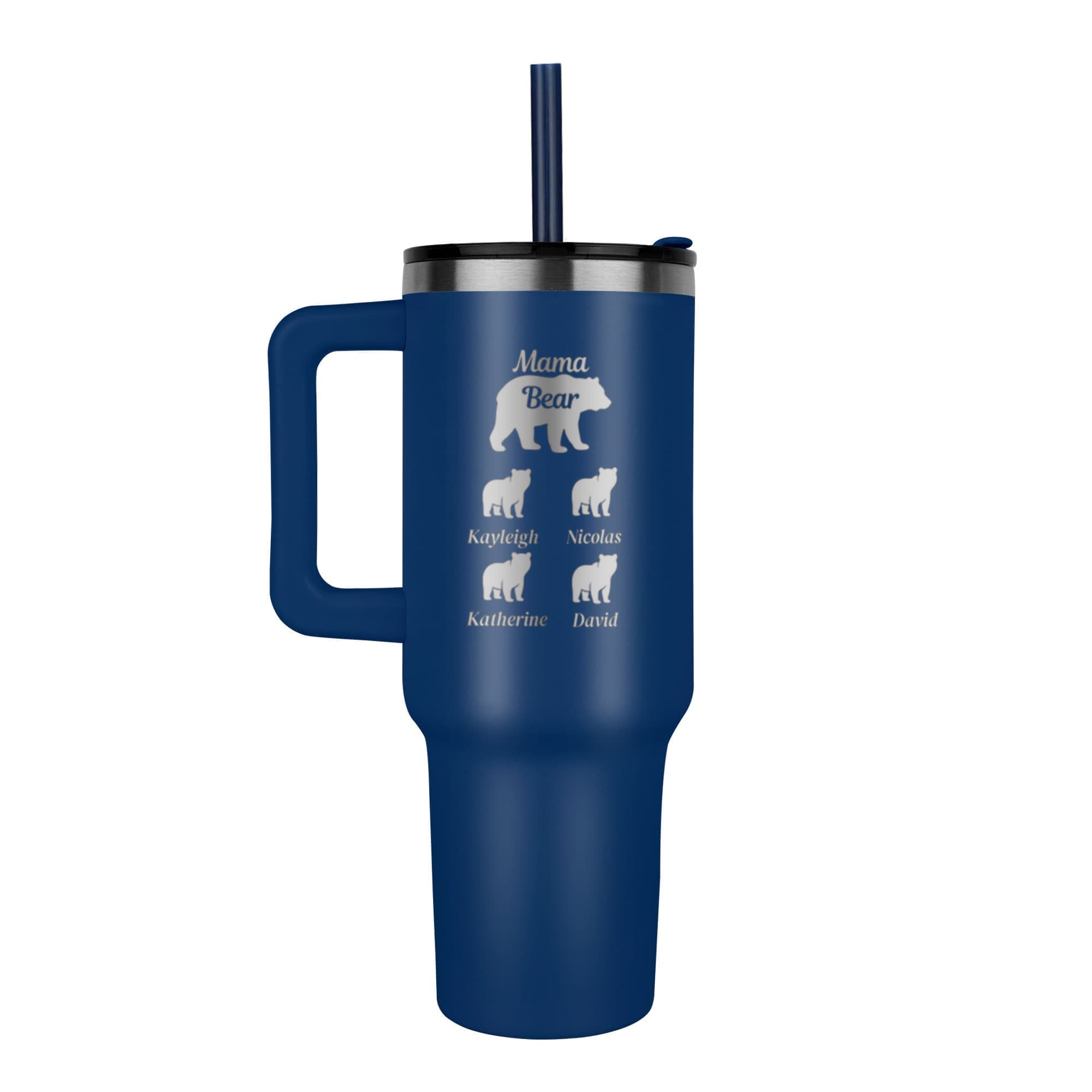 Mama Bear Pinnacle 40oz Tumbler - Laser engraved Mom/Mother's Day Gift