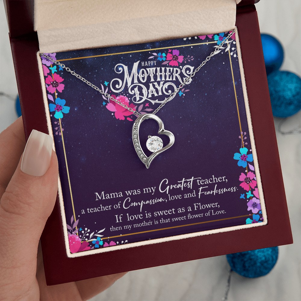 Forever Love Necklace — Mama My Greatest Teacher — Mother's Day Jewelry Gift Set