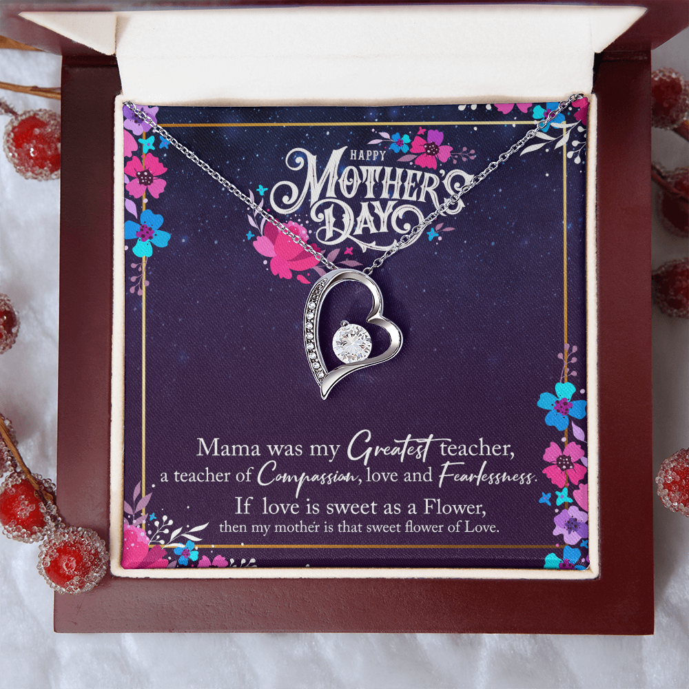 Forever Love Necklace — Mama My Greatest Teacher — Mother's Day Jewelry Gift Set