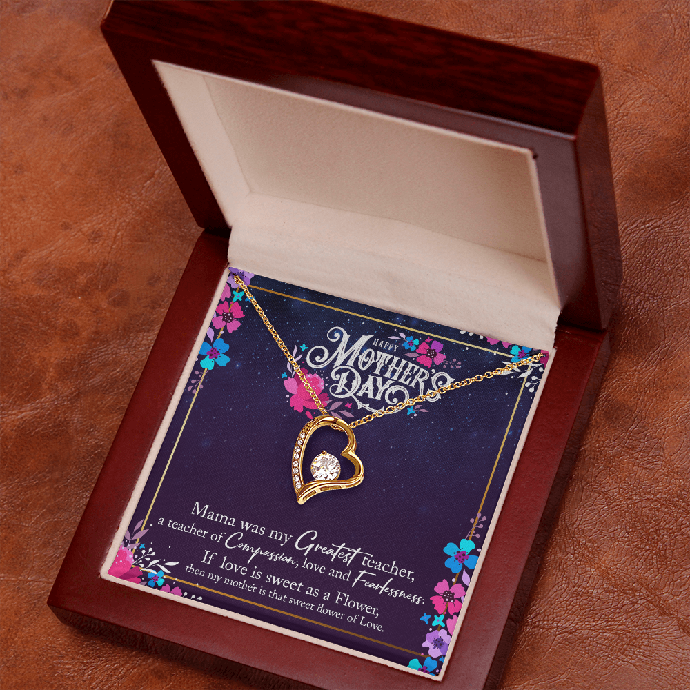 Forever Love Necklace — Mama My Greatest Teacher — Mother's Day Jewelry Gift Set