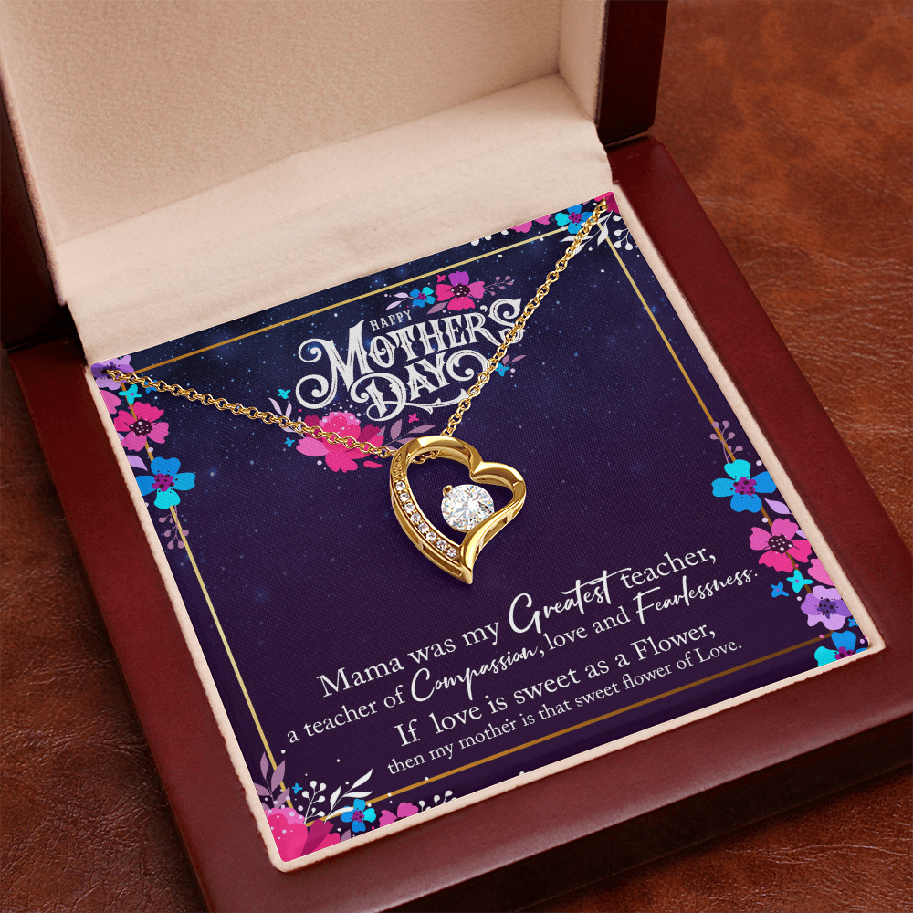 Forever Love Necklace — Mama My Greatest Teacher — Mother's Day Jewelry Gift Set