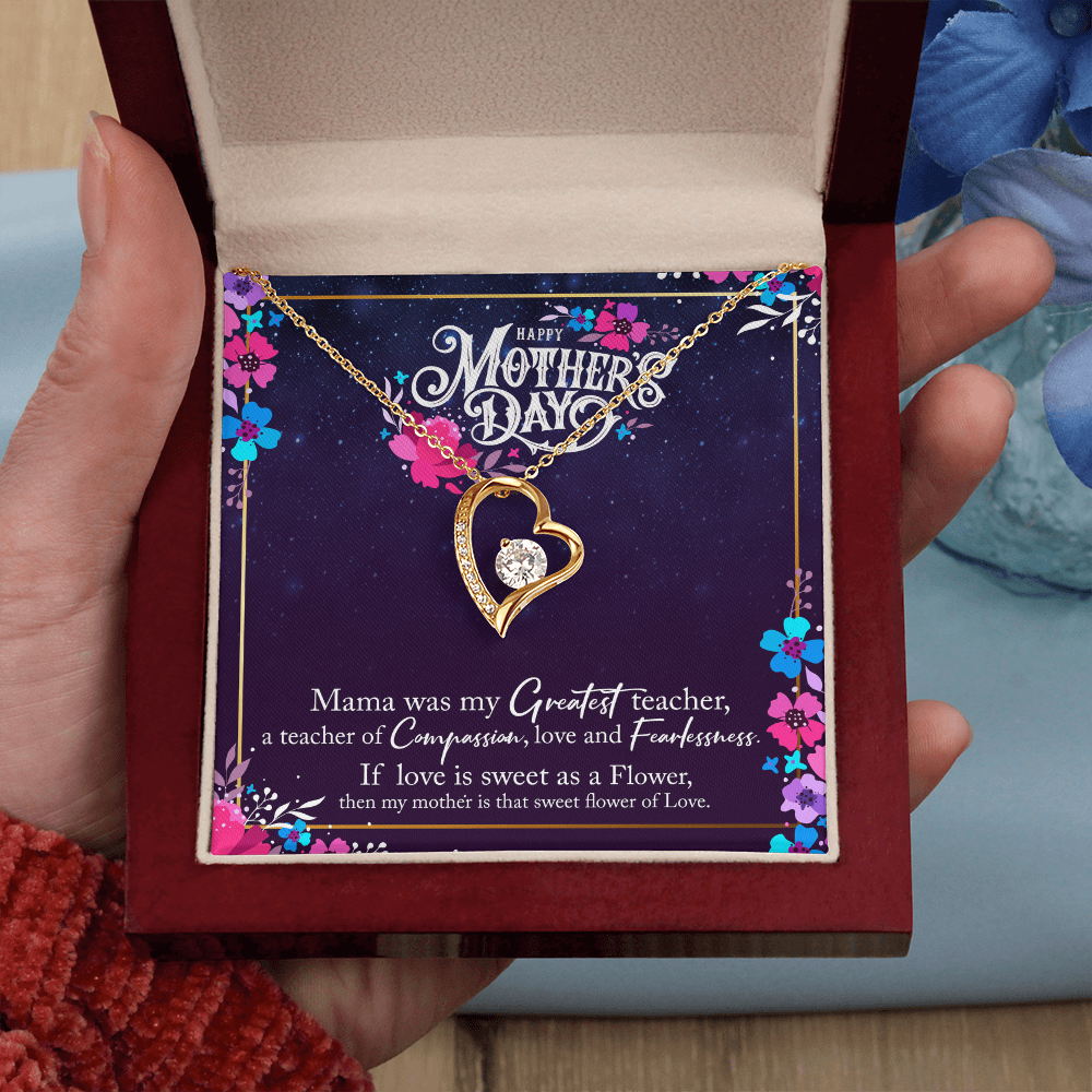 Forever Love Necklace — Mama My Greatest Teacher — Mother's Day Jewelry Gift Set