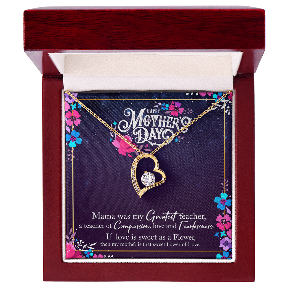 Forever Love Necklace — Mama My Greatest Teacher — Mother's Day Jewelry Gift Set