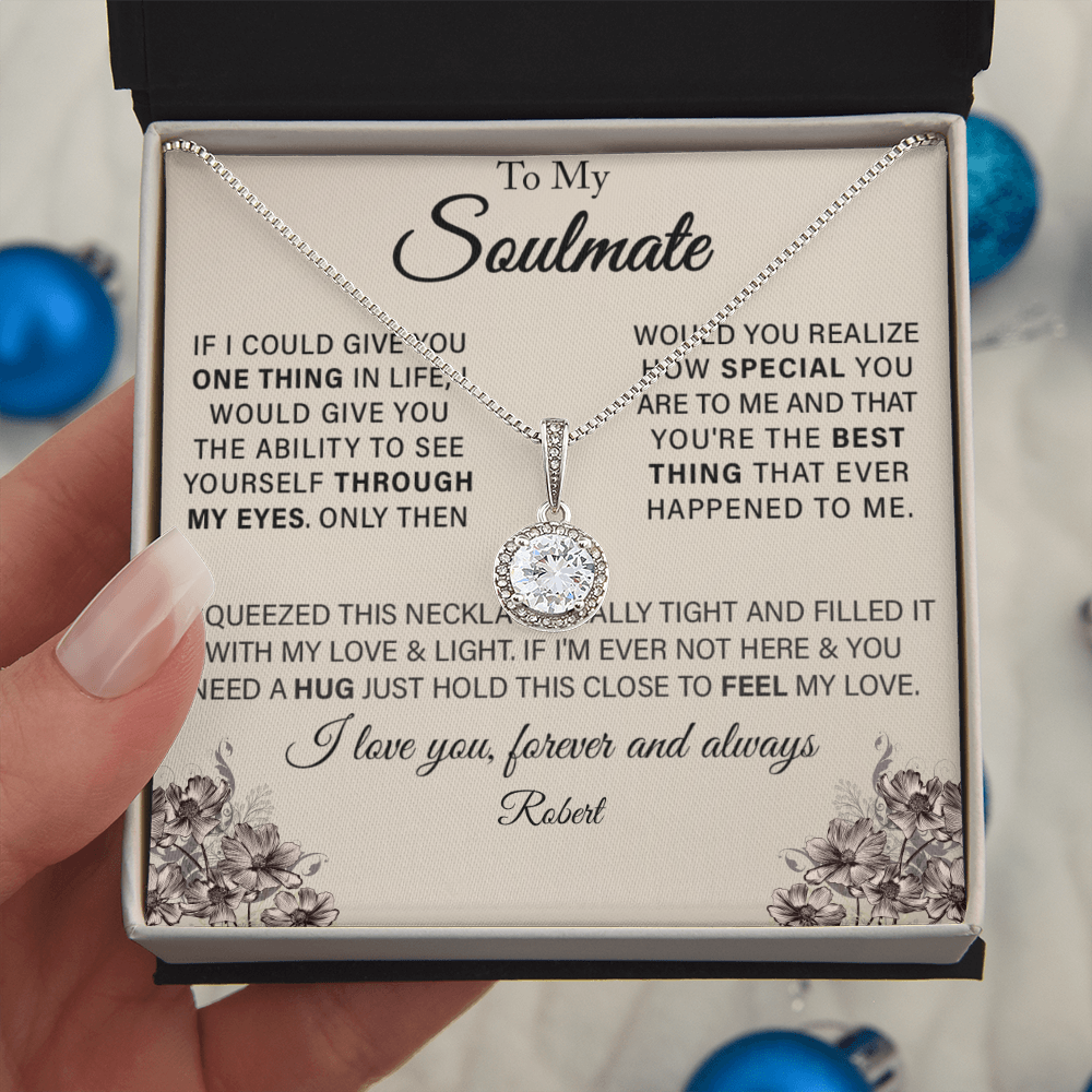 To My Wife - Forever Love Necklace Gift Set With CARD PERSONALIZATION