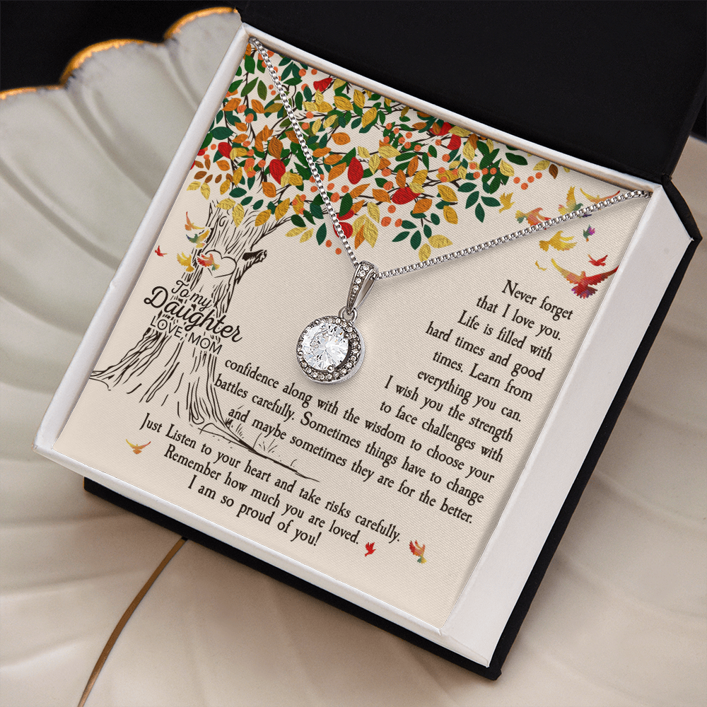 To My Daughter - Eternal Hope Necklace | Heartfelt Gift| Tree of Life Message Card |
