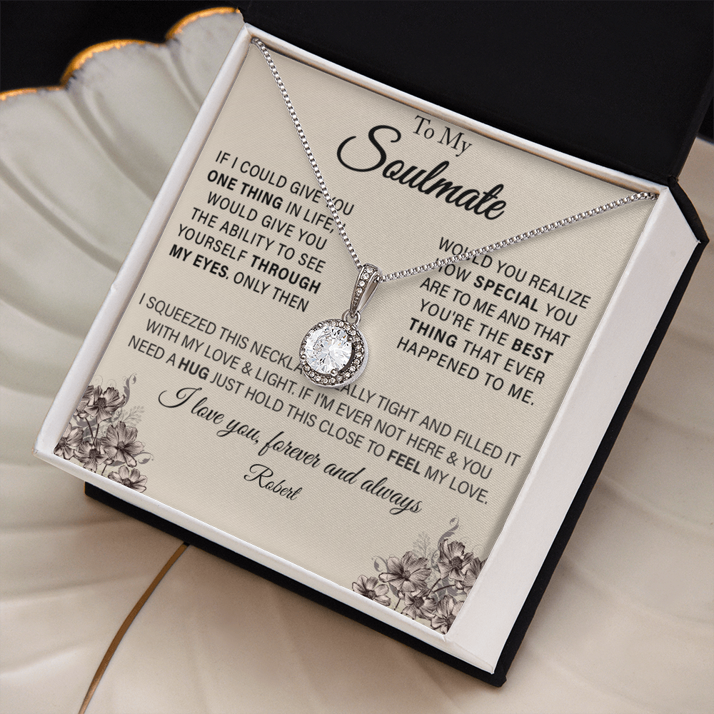 To My Wife - Forever Love Necklace Gift Set With CARD PERSONALIZATION