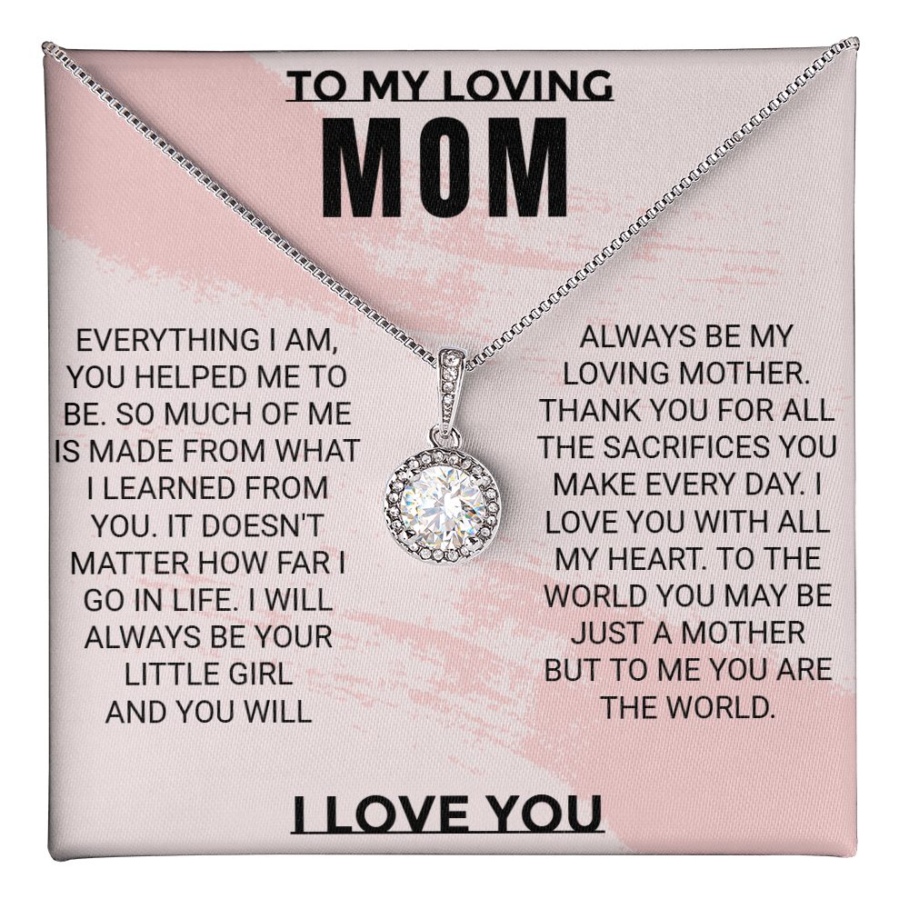To My Loving Mom - Cushion Star Necklace