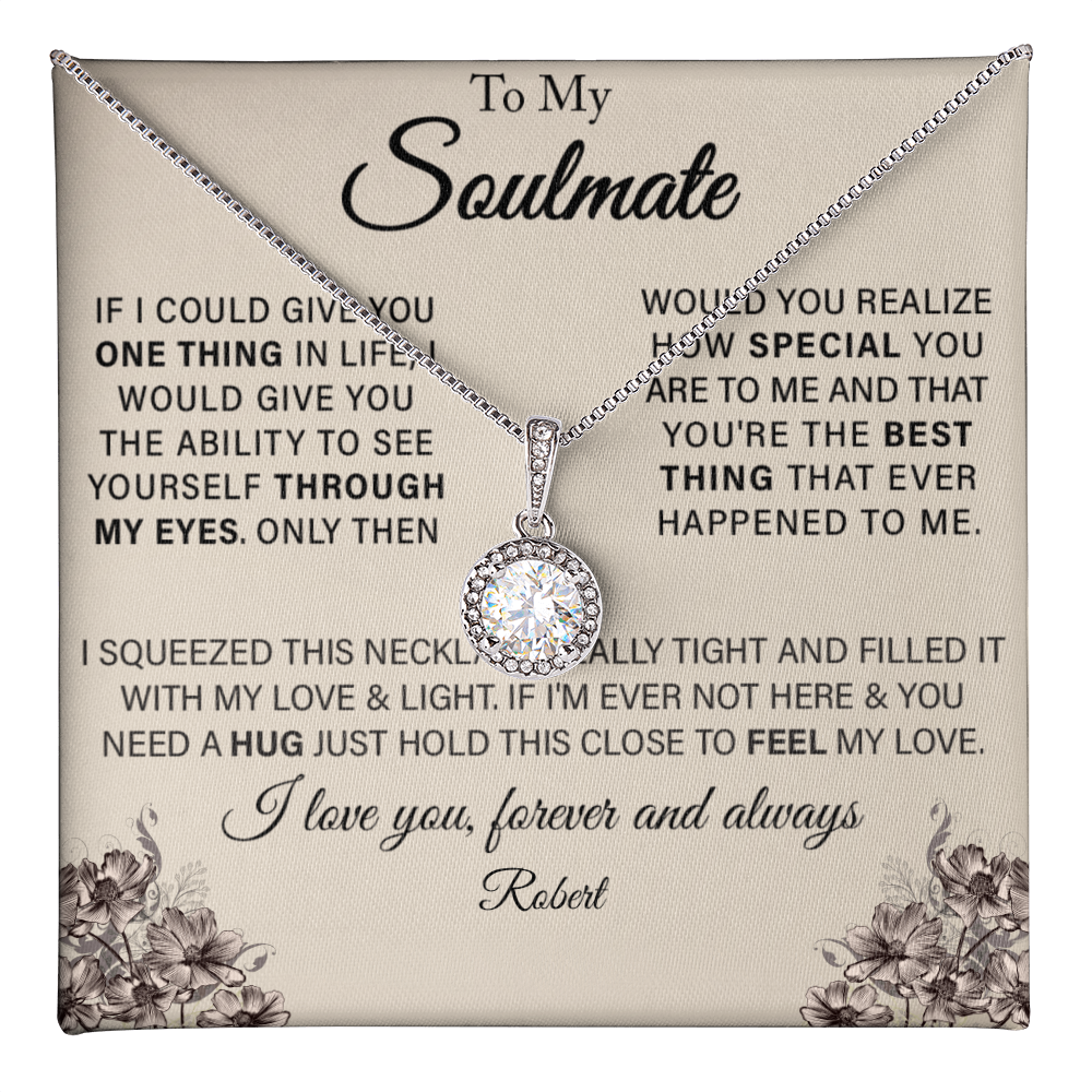 To My Wife - Forever Love Necklace Gift Set With CARD PERSONALIZATION
