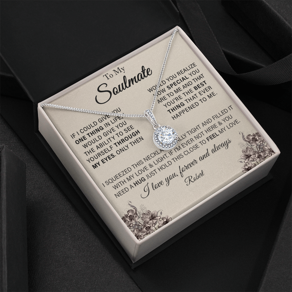 To My Wife - Forever Love Necklace Gift Set With CARD PERSONALIZATION