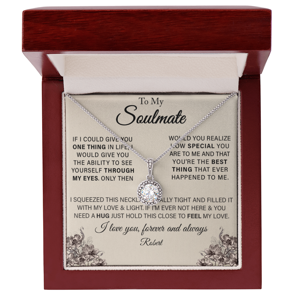 To My Wife - Forever Love Necklace Gift Set With CARD PERSONALIZATION