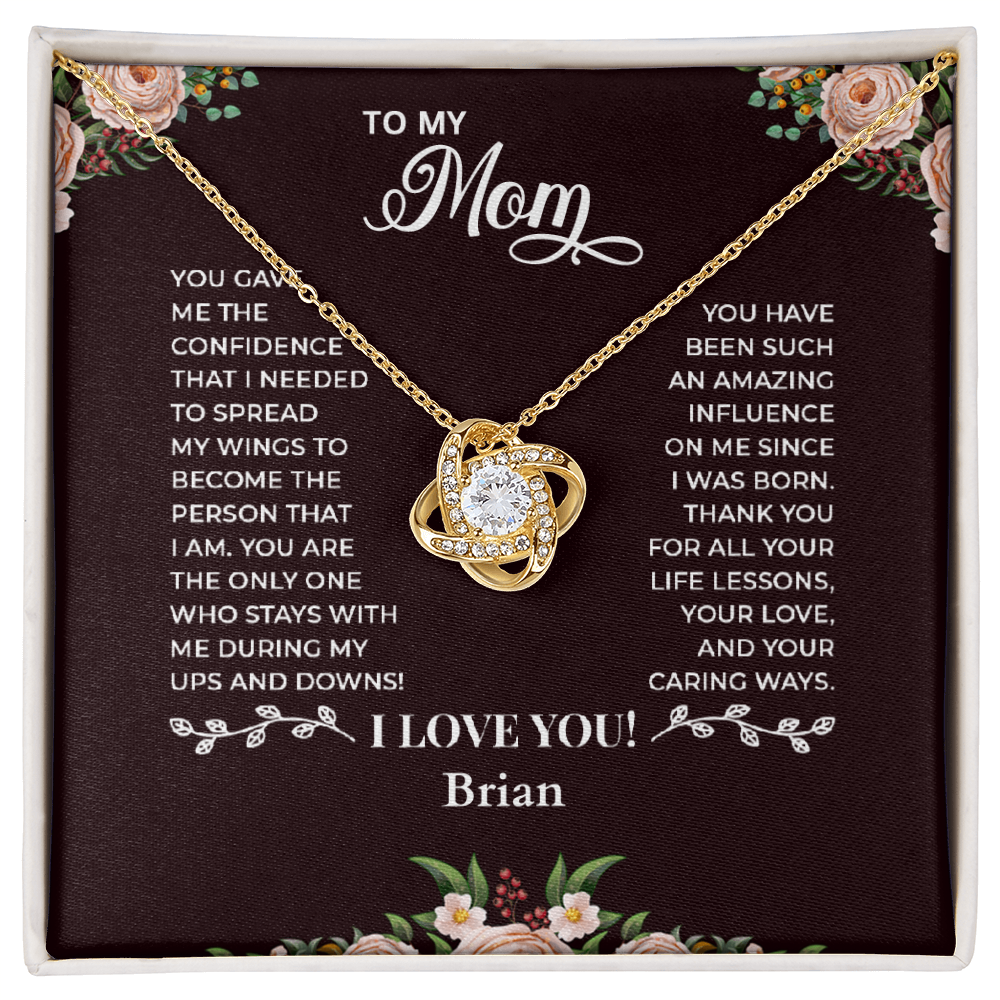 To My Mom — Love Knot Necklace
