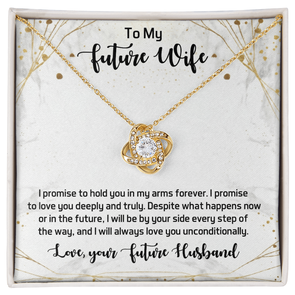 Love Knot Necklace for my Future wife - Yellow & White Gold Variants