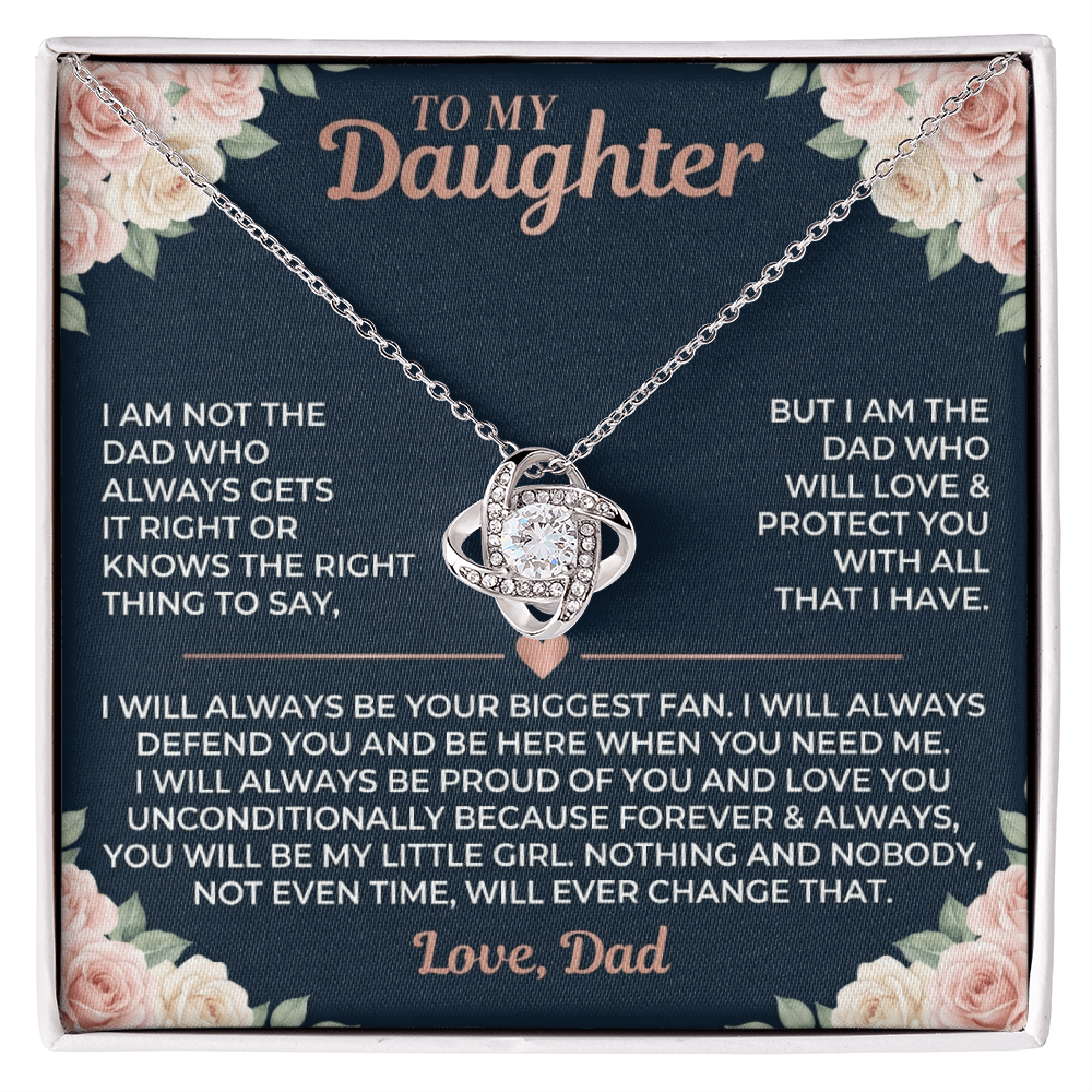 To My Daughter | Love Knot Necklace