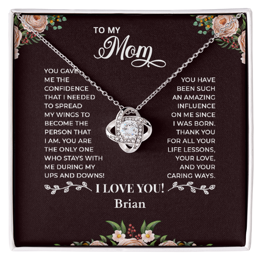 To My Mom — Love Knot Necklace