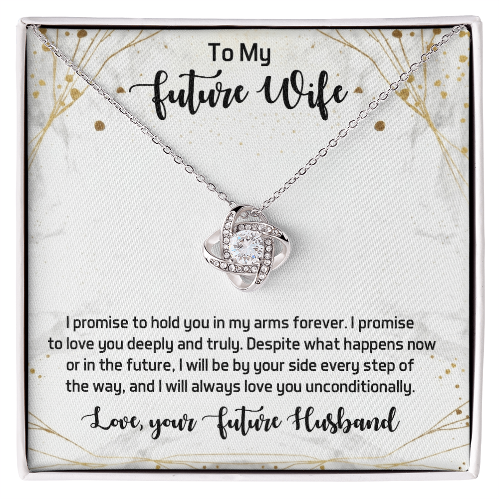 Love Knot Necklace for my Future wife - Yellow & White Gold Variants