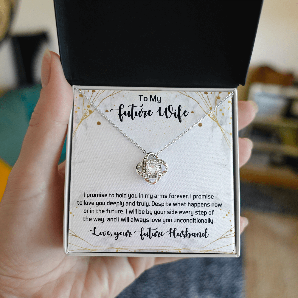 Love Knot Necklace for my Future wife - Yellow & White Gold Variants