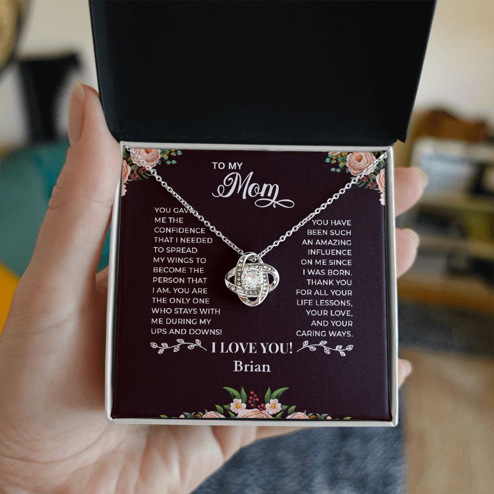 To My Mom — Love Knot Necklace