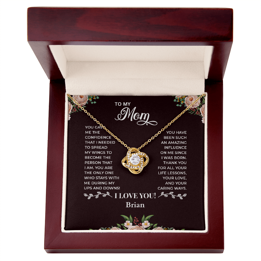 To My Mom — Love Knot Necklace