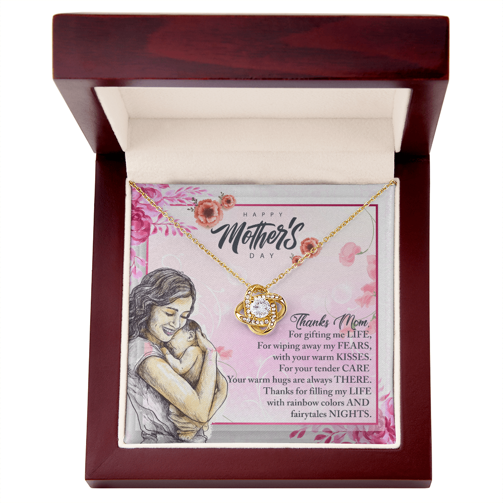 Love Knot Necklace — Thanks Mom Mother's Day Gift Set — For Life Love and Fairytale Nights
