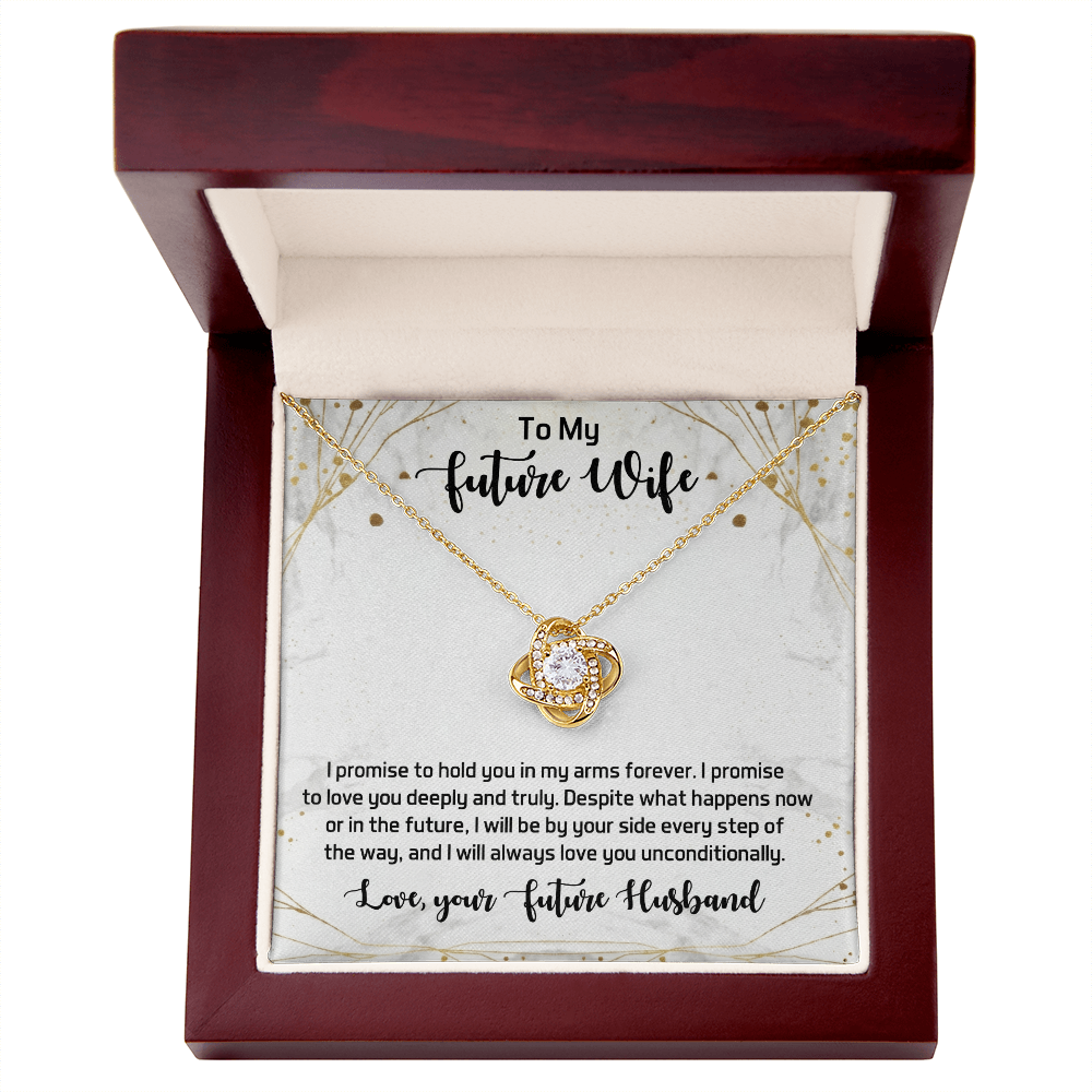 Love Knot Necklace for my Future wife - Yellow & White Gold Variants