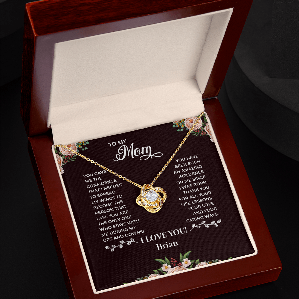 To My Mom — Love Knot Necklace