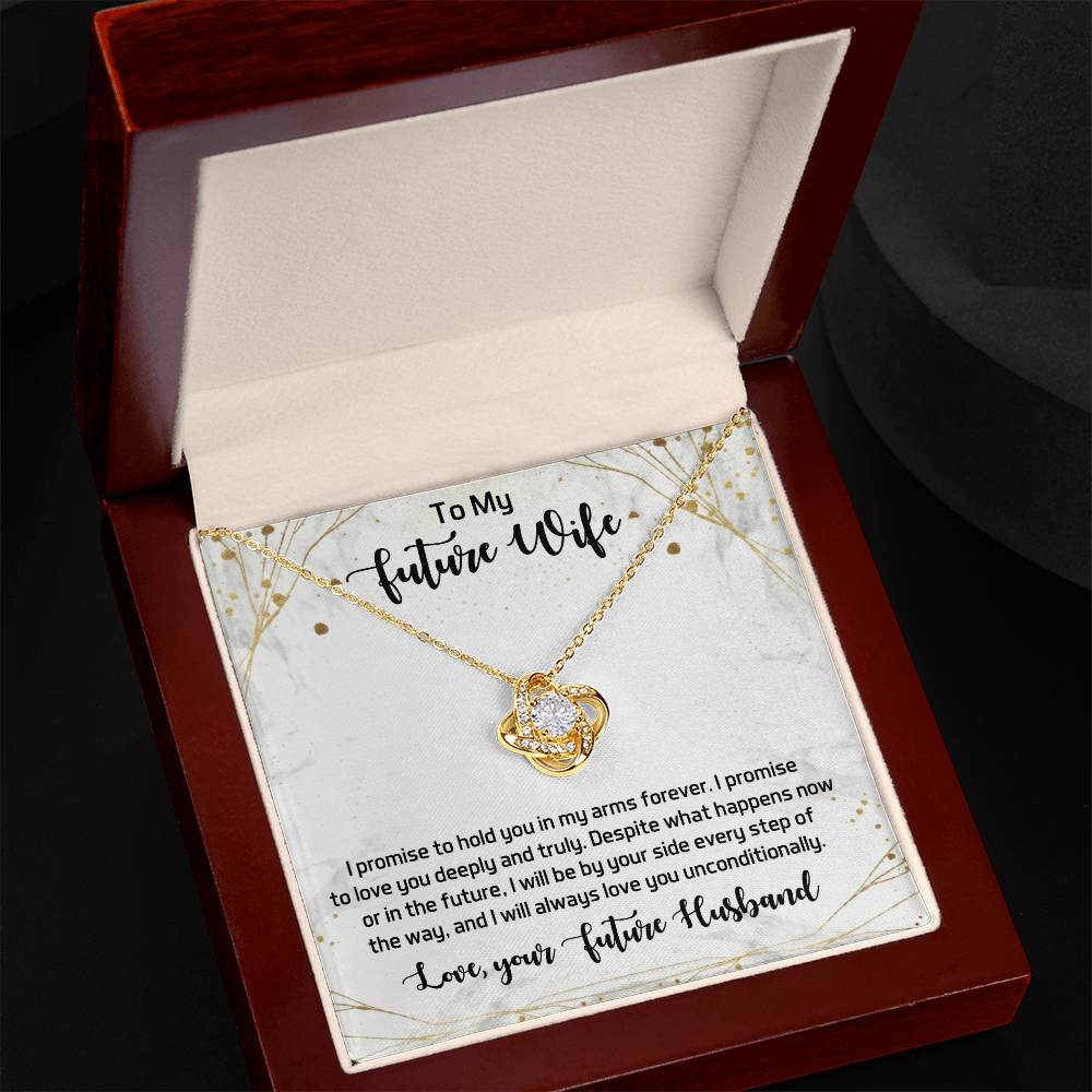 Love Knot Necklace for my Future wife - Yellow & White Gold Variants
