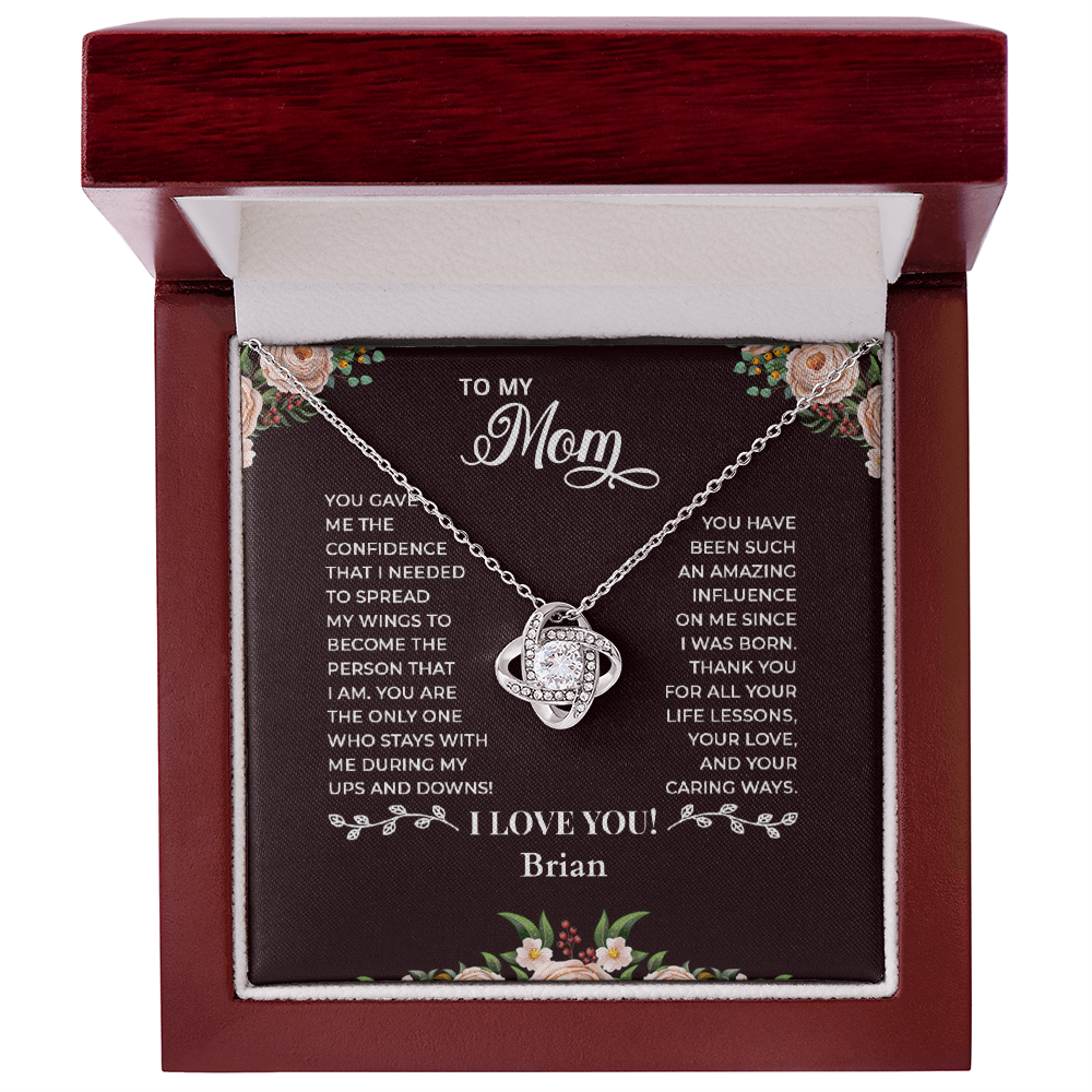 To My Mom — Love Knot Necklace