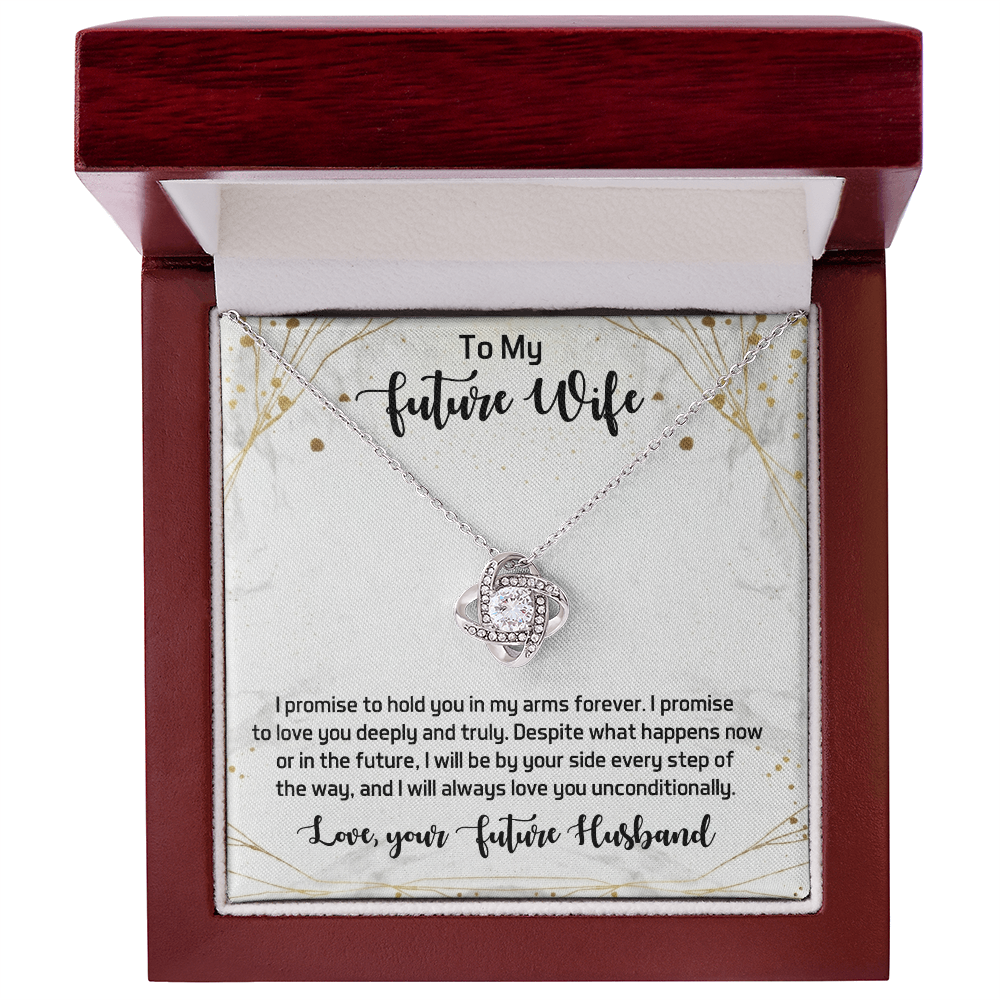 Love Knot Necklace for my Future wife - Yellow & White Gold Variants