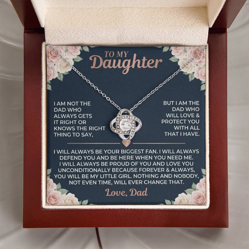 To My Daughter | Love Knot Necklace