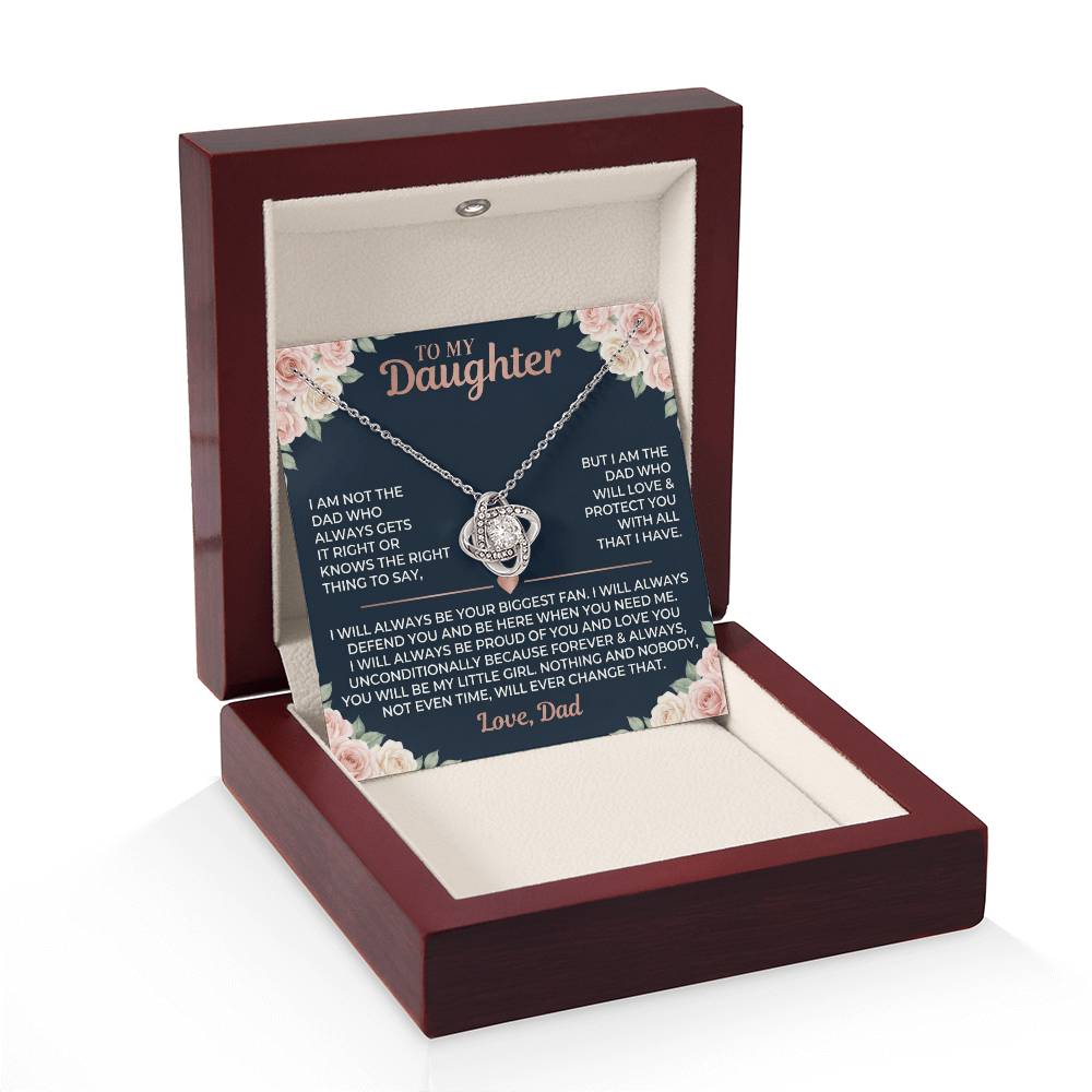 To My Daughter | Love Knot Necklace