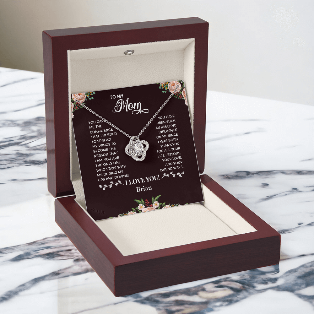 To My Mom — Love Knot Necklace