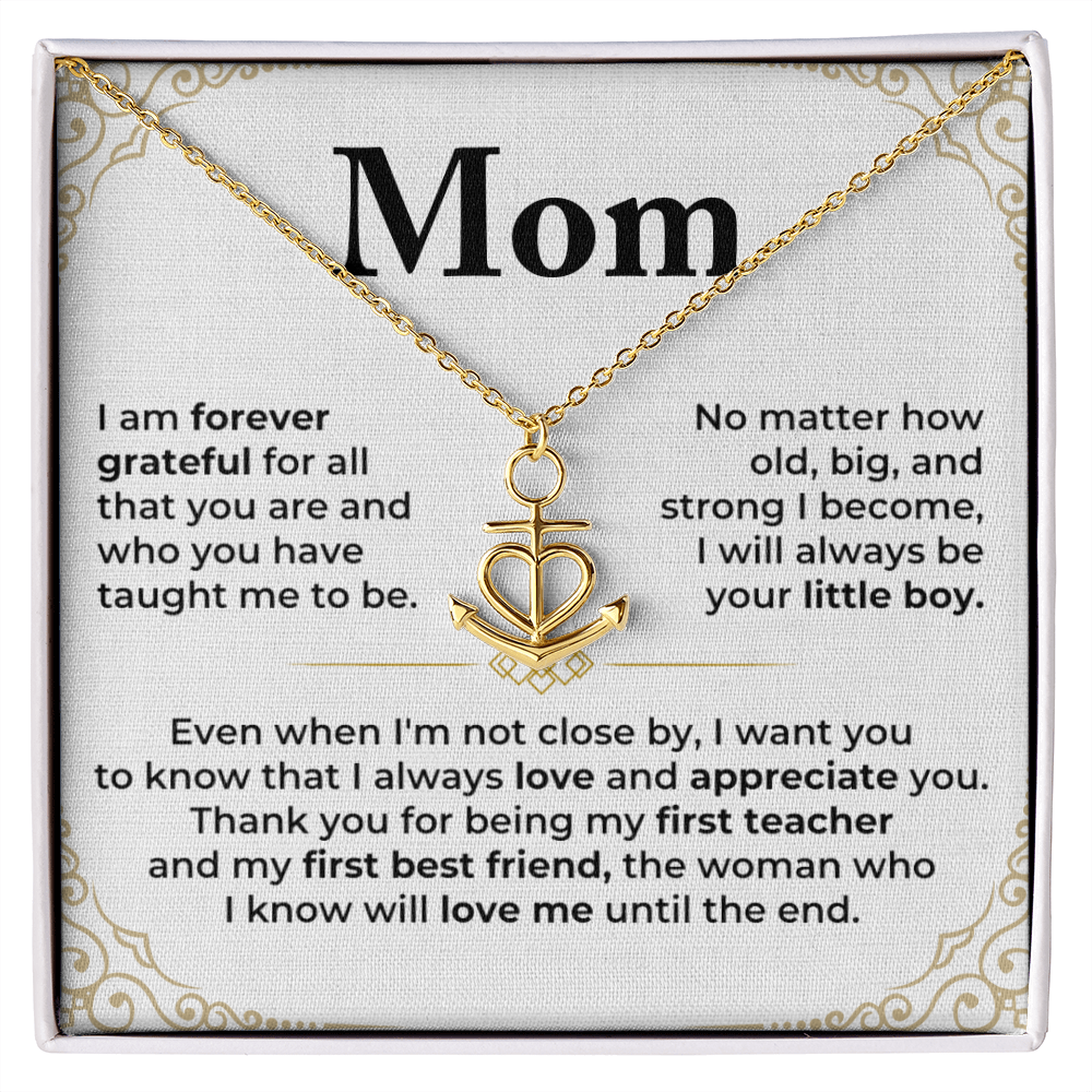 Anchor Pendant Necklace For My MOM