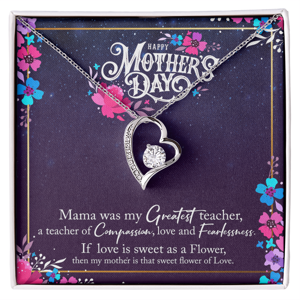 Forever Love Necklace — Mama My Greatest Teacher — Mother's Day Jewelry Gift Set