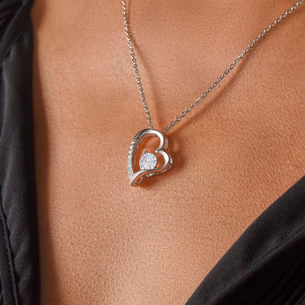 Mom Necklace Gift - 'Everything I Am Started With You'
