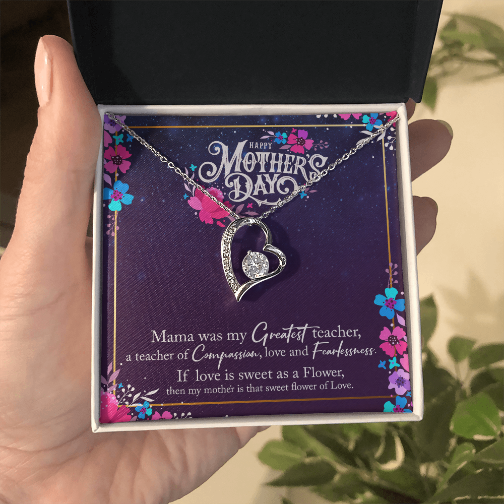 Forever Love Necklace — Mama My Greatest Teacher — Mother's Day Jewelry Gift Set