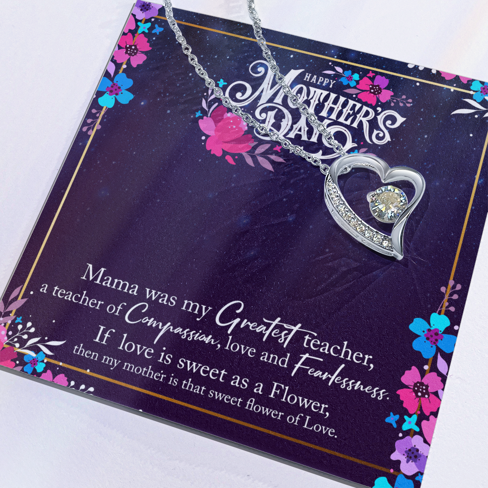 Forever Love Necklace — Mama My Greatest Teacher — Mother's Day Jewelry Gift Set