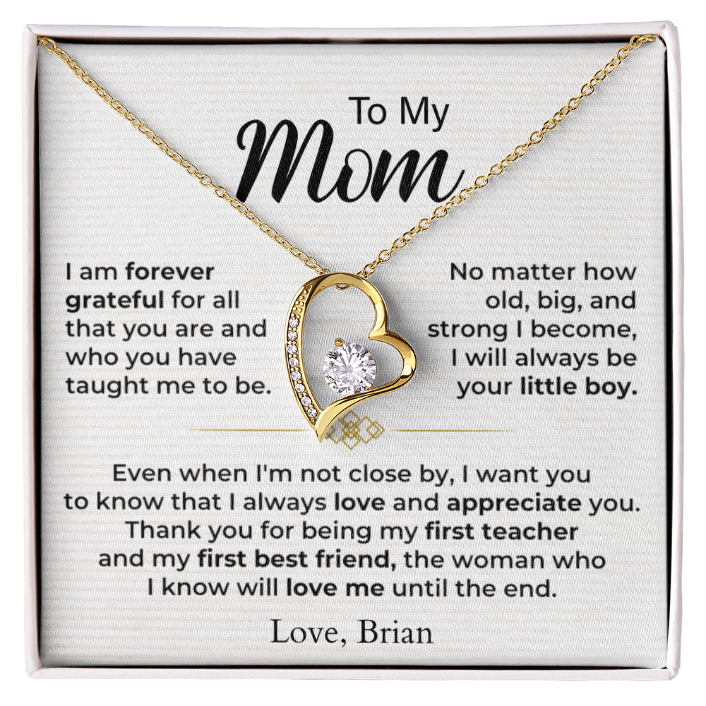 Dear Mom - Forever Heart Love Gift Set With PERSONALIZATION OPTION
