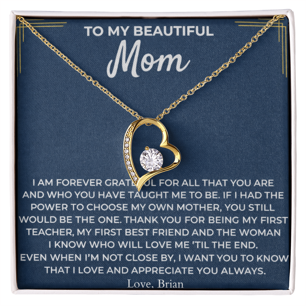 To My Mom - Forever Linked Hearts Gift Set