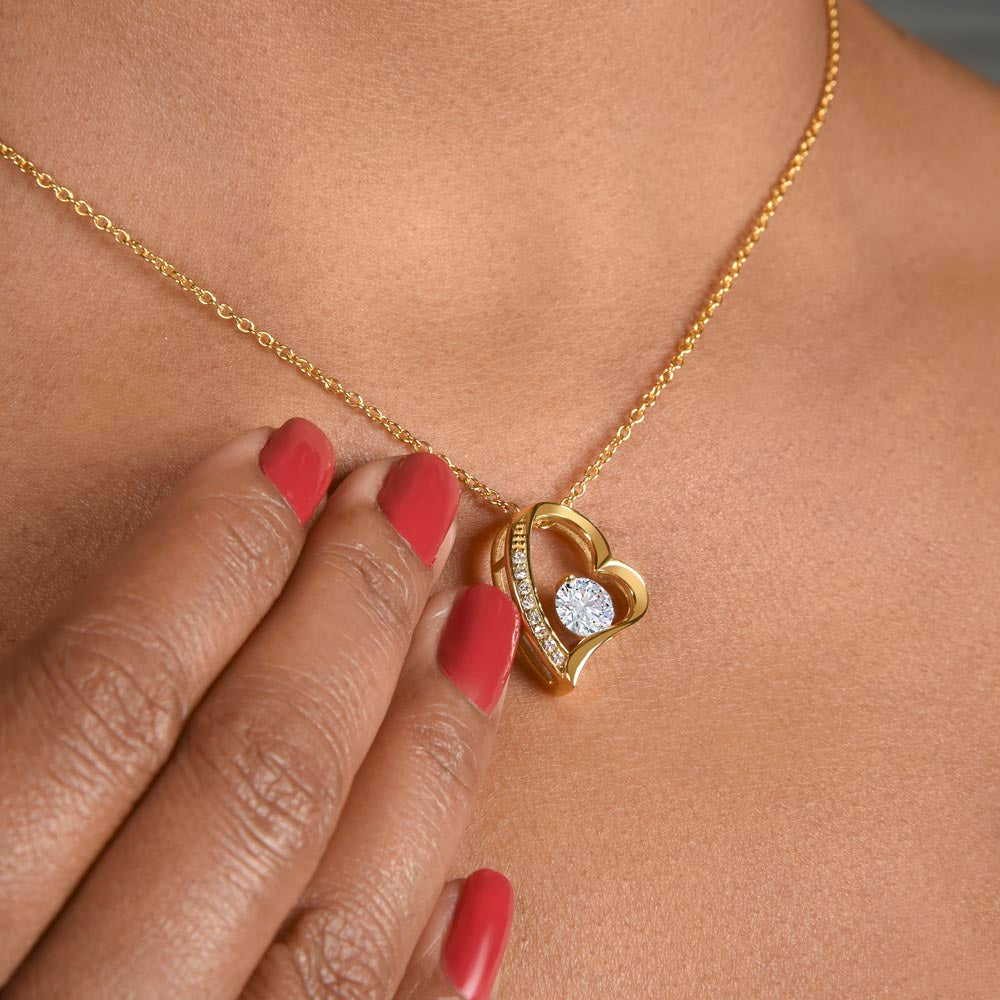 Mom Necklace Gift - 'Everything I Am Started With You'