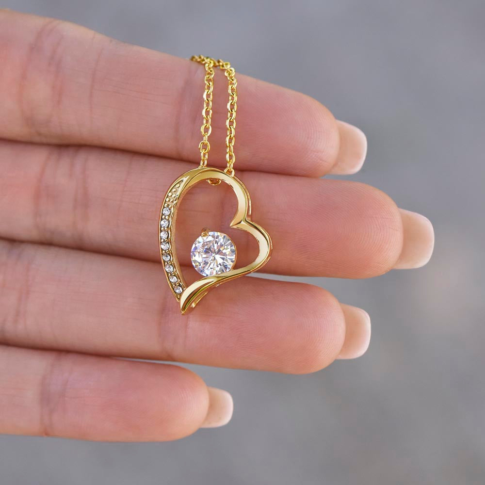Mom Necklace Gift - 'Everything I Am Started With You'