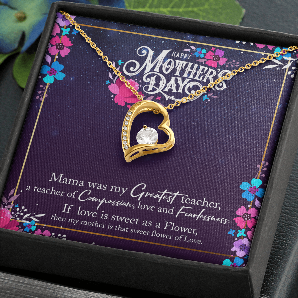 Forever Love Necklace — Mama My Greatest Teacher — Mother's Day Jewelry Gift Set
