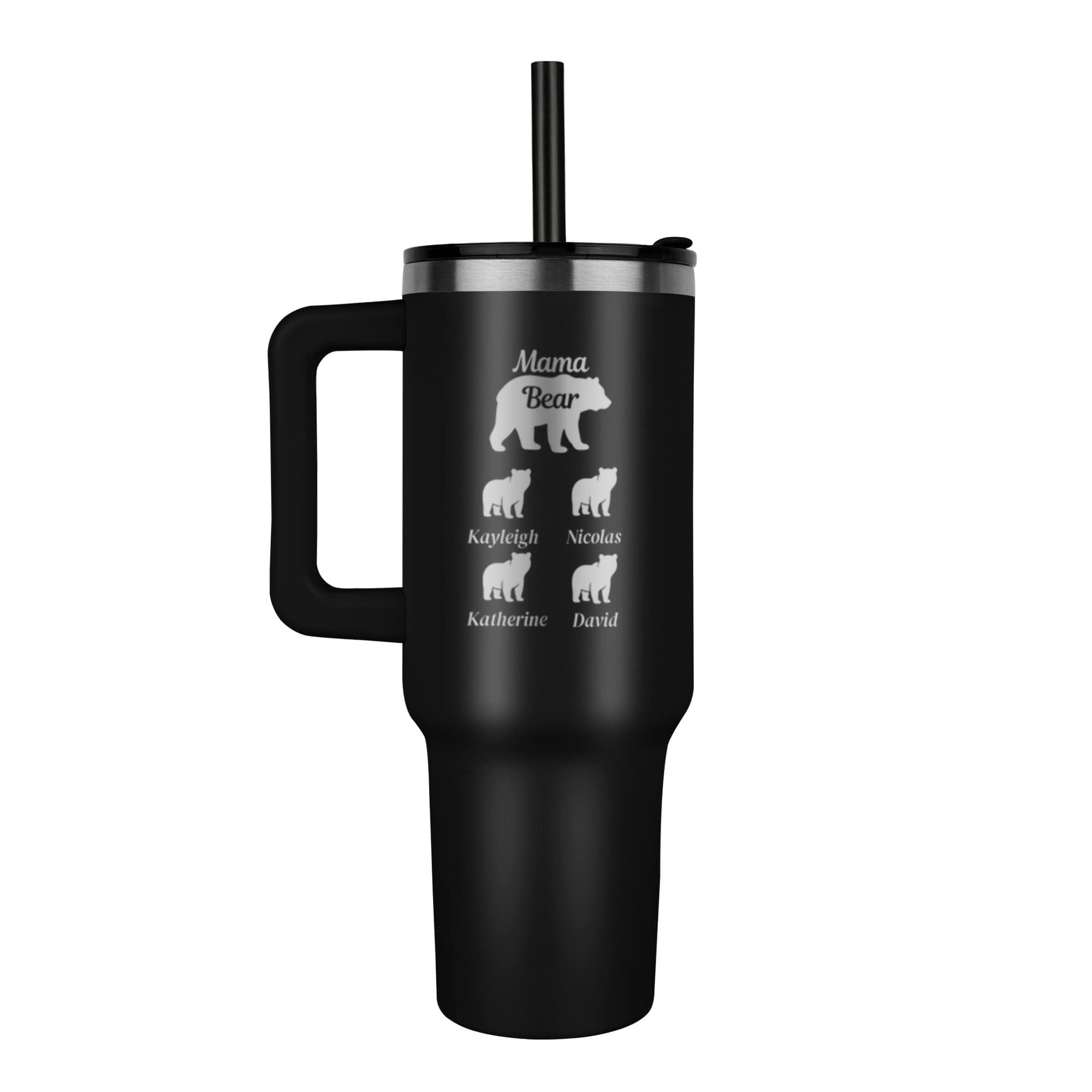 Mama Bear Pinnacle 40oz Tumbler - Laser engraved Mom/Mother's Day Gift