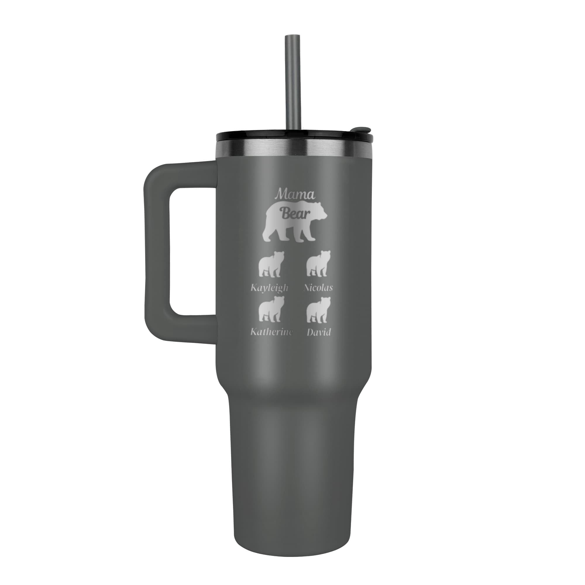 Mama Bear Pinnacle 40oz Tumbler - Laser engraved Mom/Mother's Day Gift
