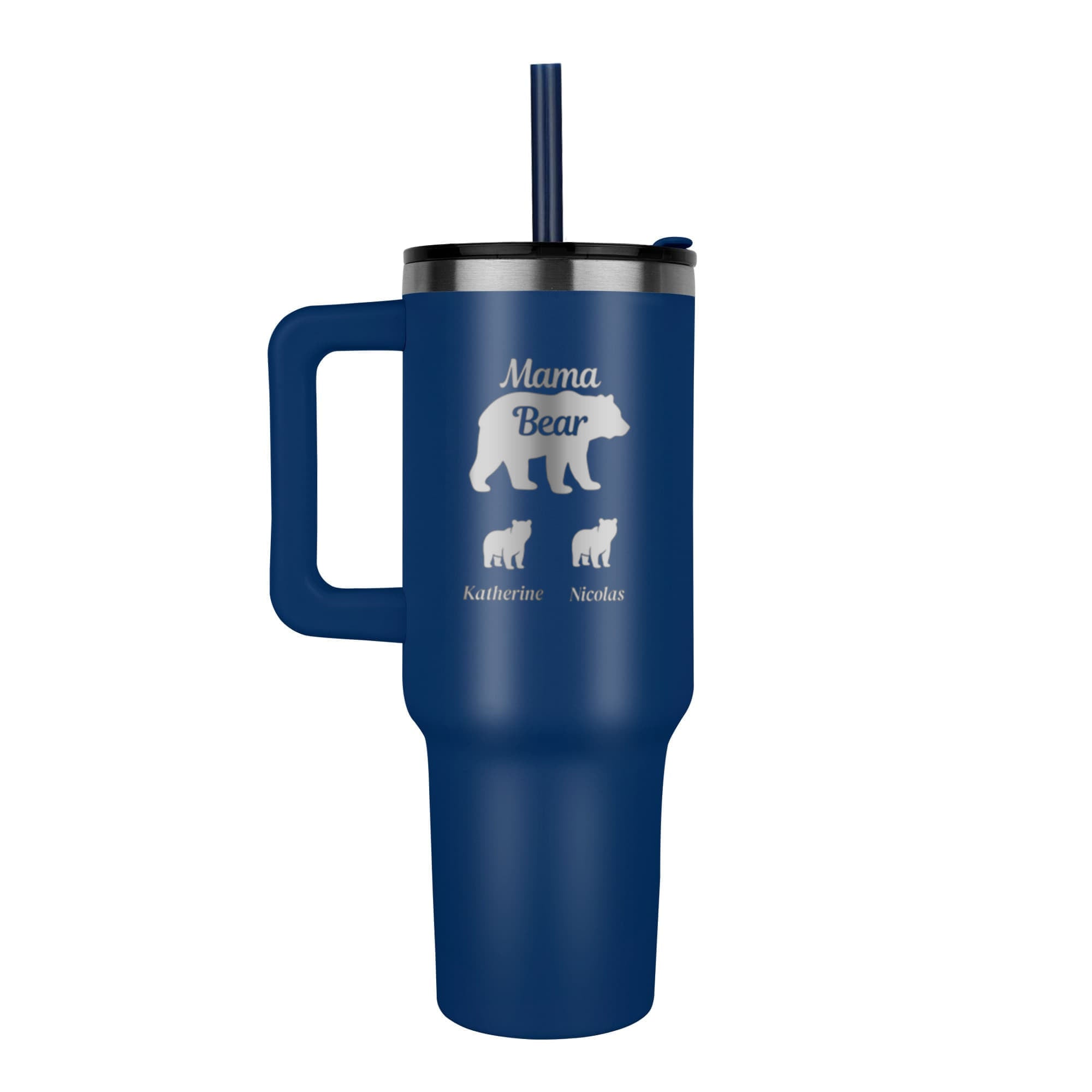 Mama Bear Pinnacle 40oz Tumbler - Laser engraved Mom/Mother's Day Gift