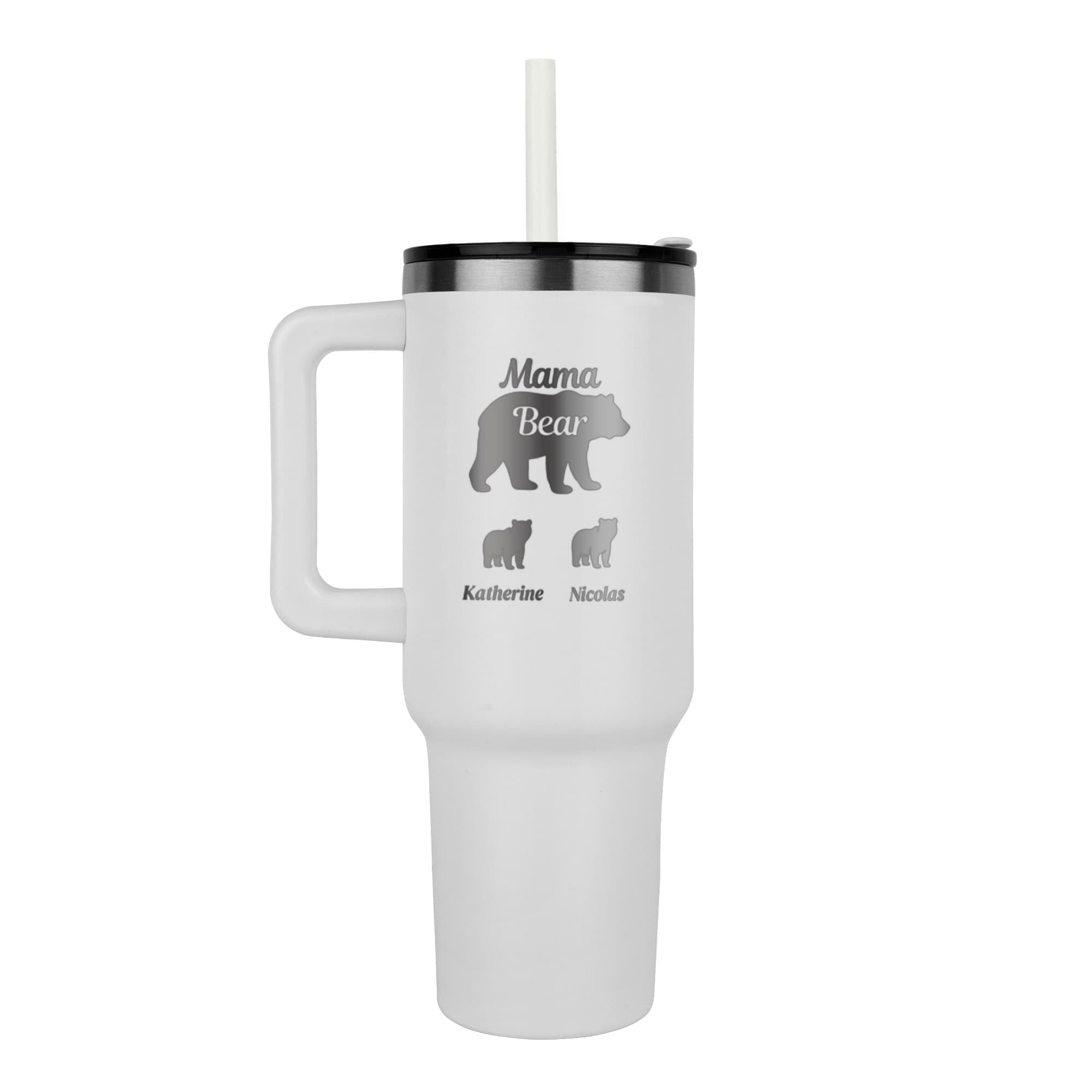 Mama Bear Pinnacle 40oz Tumbler - Laser engraved Mom/Mother's Day Gift