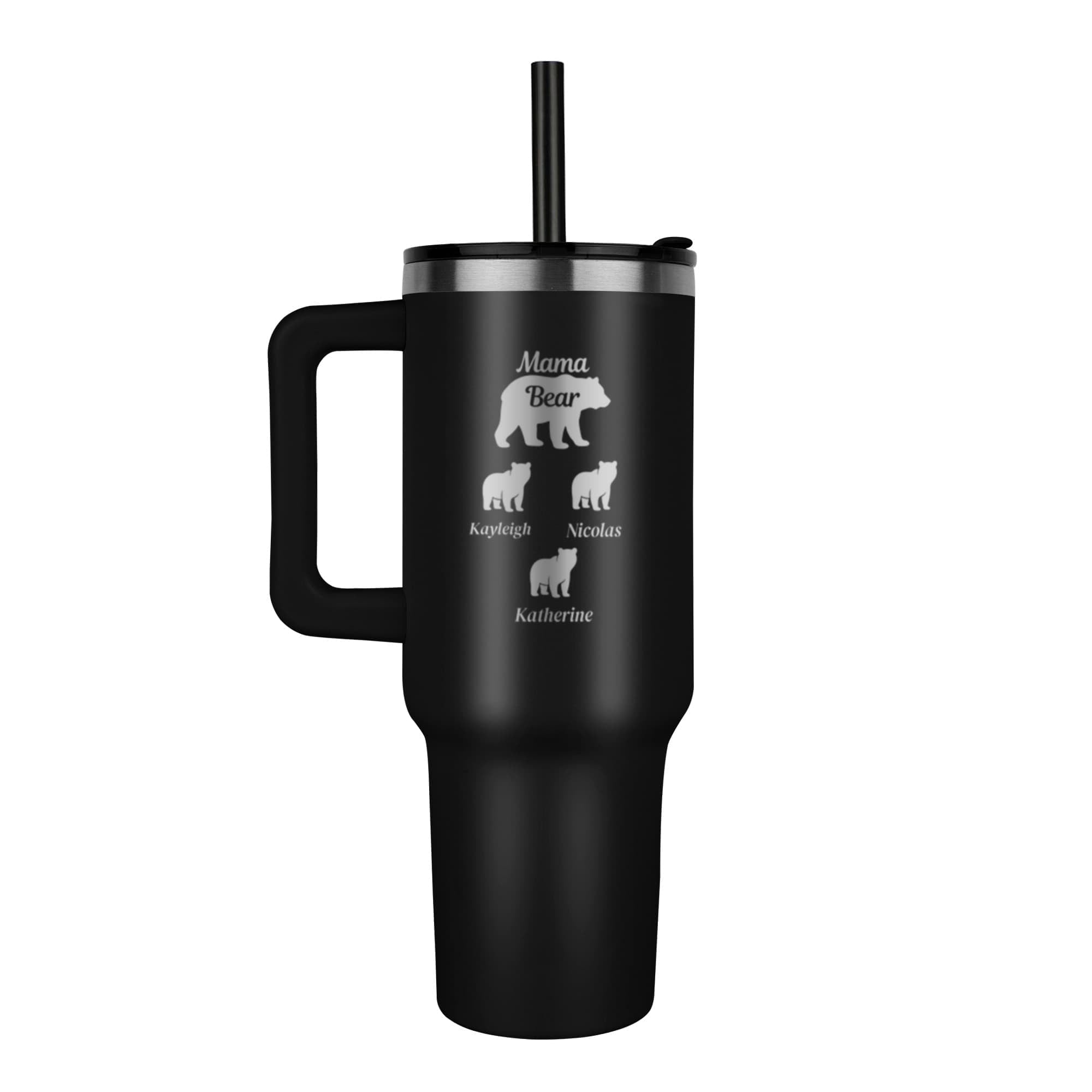Mama Bear Pinnacle 40oz Tumbler - Laser engraved Mom/Mother's Day Gift